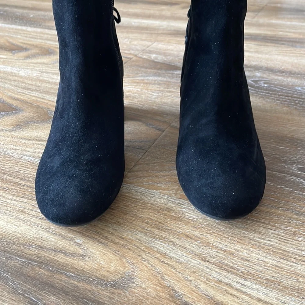 Tory Burch Laila Over the Knee Black Suede Boots - Picture 3 of 15